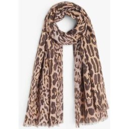 stand-prive.com Foulard imprimé léopard irisé - Taupe taupe T.U female