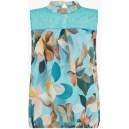 stand-prive.com Top dentelle à imprimé fleuri - Turquoise turquoise 36 female