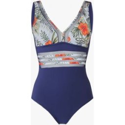 stand-prive.com Maillot de bain tropical à liseré en tulle - Blanc blanc 38 female