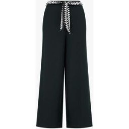 stand-prive.com Pantalon ample uni et ceinturé - Noir noir 36 female