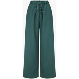 stand-prive.com Pantalon élastiqué effet lin - Bleu canard bleu-canard 36 female