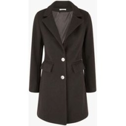 stand-prive.com Manteau texturé à boutons décoratifs dorés - Noir noir 36 female