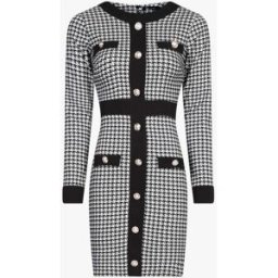 stand-prive.com Robe chic imprimé pied de poule - Noir noir 36 female
