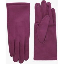 stand-prive.com Gants unis en suédine - Prune prune T.U female