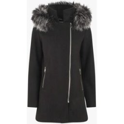stand-prive.com Manteau droit à capuche amovible - Noir noir 36 female