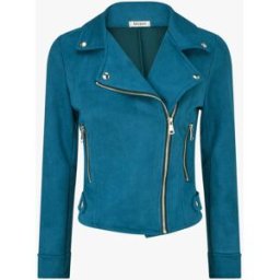 stand-prive.com Veste en suédine à fermeture zippée - Bleu canard bleu-canard 36 female