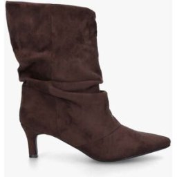 stand-prive.com Bottines en suédine froncé bouts pointus - Chocolat chocolat 36 female