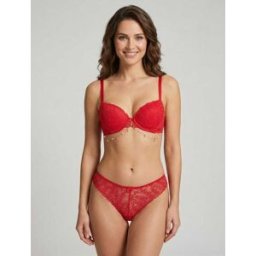 stand-prive.com Ensemble lingerie à bijou coeurs - Rouge rouge 85B/36 female