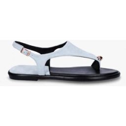stand-prive.com Nu-pieds en suédine à entredoigt et bague métallique - Bleu pâle bleu-pale 36 female
