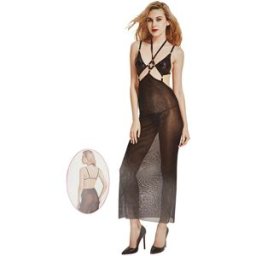 stand-prive.com Robe sexy voile - noir noir T.U female