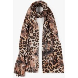 stand-prive.com Foulard à imprimé léopard et cachemire - Camel camel T.U female
