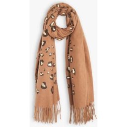 stand-prive.com Foulard épais imprimé léopard irisé - Camel camel T.U female