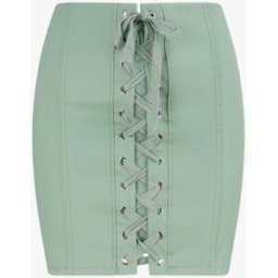 stand-prive.com Jupe en simili à lacets - Menthe menthe 36 female