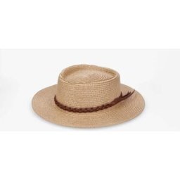 stand-prive.com Canotier à galon en simili tressé - Sable sable T.U female