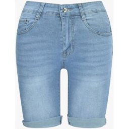 stand-prive.com Bermuda push up à ourlets - Bleu denim bleu-denim 36 female