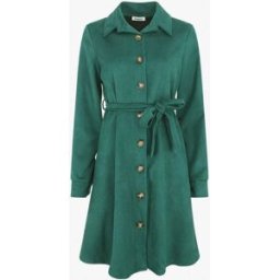 stand-prive.com Robe chemise en suédine - Vert forêt vert-foret 36 female