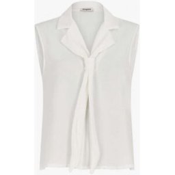 stand-prive.com Top uni à col style cravate - Blanc blanc 36 female
