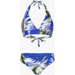 stand-prive.com Maillot de bain 2 pièces triangle imprimé tropique - Bleu électrique bleu-electrique 38 female