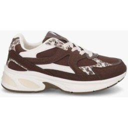 stand-prive.com Baskets suédine empiècement léopard - Chocolat chocolat 36 female