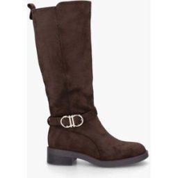 stand-prive.com Bottes en suédine à boucle et bouts ronds - Chocolat chocolat 36 female