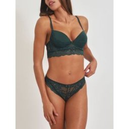 stand-prive.com Ensemble lingerie à dentelle fleurie - Vert sapin vert-sapin 100C/42 female