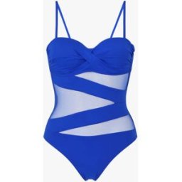 stand-prive.com Maillot de bain à empiècements en tulle - Bleu électrique bleu-electrique 36 female