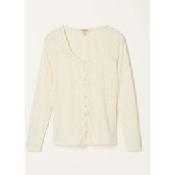 Fat Face FatFace Lace Button Up Top with Jersey Cami pâle FR 42 (EU 40)
