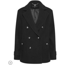Star by Julien MacDonald Star by Julien MacDonald Pea Coat Noir FR 42 (EU 40)