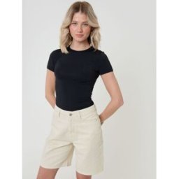 threadbare Threadbare Denim Bermuda Shorts crème FR 40 (EU 38)