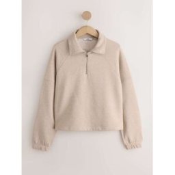 Next Sweat à col zippé naturel S (FR 38-40)