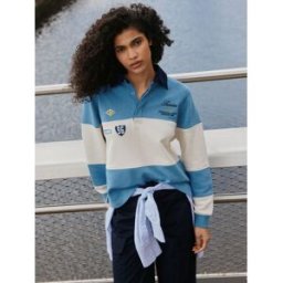 Next Haut de rugby avec détail badge bleu XXL (FR 54-56)
