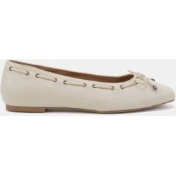 novo Novo Flora Eyelet Detail Bow Flat Ballerinas naturel EU 38 (UK 5)