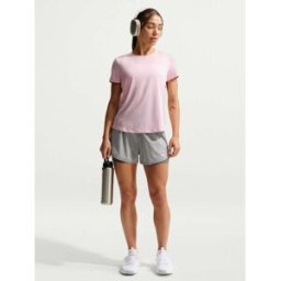 nike Nike One Classic Dri-FIT Short Sleeve T-Shirt Rose L (FR 46-48)
