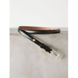 Next Ceinture en cuir N. Premium Skinny fabriquée en Italie Noir XS (FR 36)