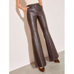 friendslikethese Friends Like These Pantalons évasés en faux cuir Brun FR 48 (EU 46)