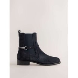 Next Bottes Chelsea Forever Comfort en cuir à bout rond bleu EU 39 (UK 6 W)