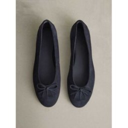 Next Ballerines N. Premium en cuir froncé bleu EU 36 (UK 3.5)
