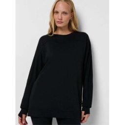 Sweaty Betty Sweaty Betty Après-cours à empiècement Sweat-shirt long Noir S (FR 38-40)
