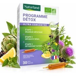 Lhs Naturland Programme Détox Bio Naturland – 3 étapes – 30 ampoules