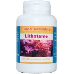France Herboristerie GELULES LITHOTAME 200 gélules dosées à 440 mg poudre pure.