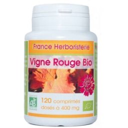 France Herboristerie VIGNE ROUGE BIO AB dosés à 400 mg en comprimés.