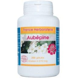 France Herboristerie GELULES AUBEPINE 200 gélules dosées à 270 MG.