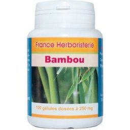 France Herboristerie GELULES BAMBOU (Thabashir) - dosées à 250 mg.