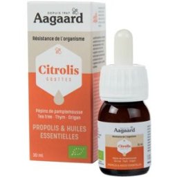 Citrolis BIO propolis et huiles essentielles 30ml - Aagaard