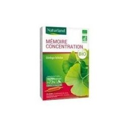 France Herboristerie Mémoire Concentration Bio 20 Ampoules Buvables de 10 ml