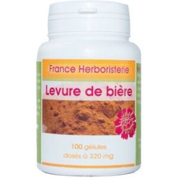 France Herboristerie GELULES LEVURE DE BIERE - dosées à 320 mg.