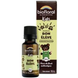 Biofloral FLEURS DE BACH Complexe enfant Ecole et Devoirs en granules Bio sans alcool