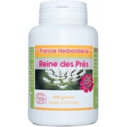 France Herboristerie GELULES REINE DES PRES BIO 200 gélules dosées à 215 mg poudre pure.