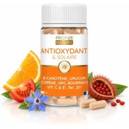 Propos' Nature Antioxydant & Solaire Propos'Nature – Préparateur de Peau & Éclat – 60 gélules