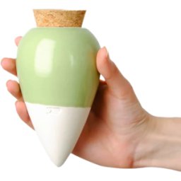 Pépin Olla hydratante Vert en terre cuite - Arrosage autonome naturel pour plantes en pot